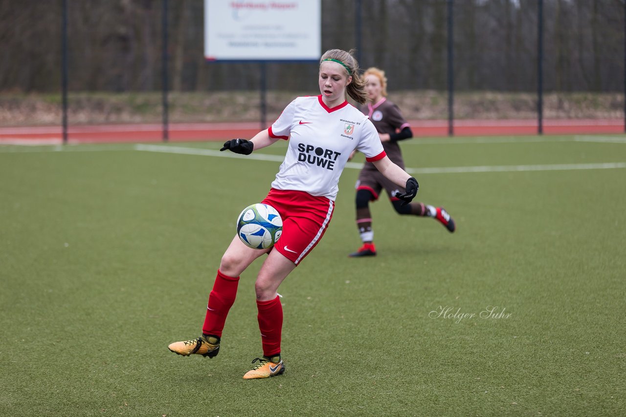 Bild 267 - B-Juniorinnen Walddoerfer - St.Pauli : Ergebnis: 4:1